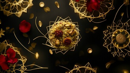 A Culinary Masterpiece: Exquisitely Presented Dish with Delicate Details