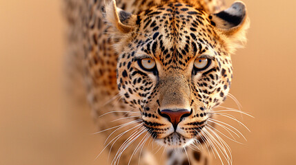 Fototapeta premium Close-Up Wildlife Image of a Focused Cheetah