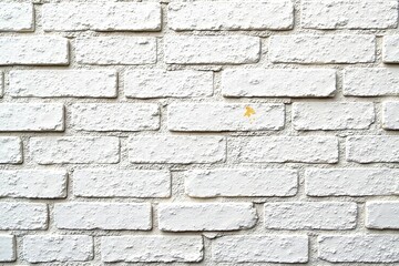 Obraz premium Close-up of weathered white brick wall with cracks and stains, Wall, White