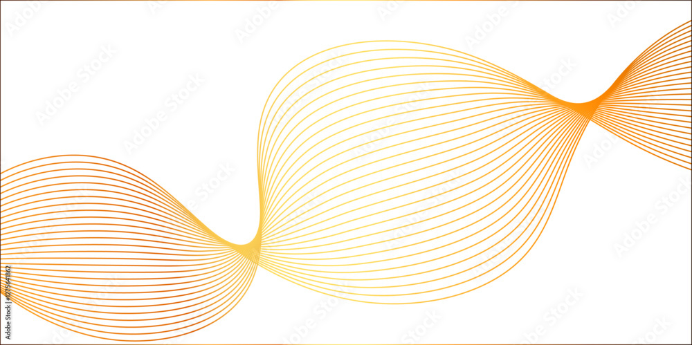 Poster abstract white and gold wavy lines and geometric design and modern grid background. abstract wave li