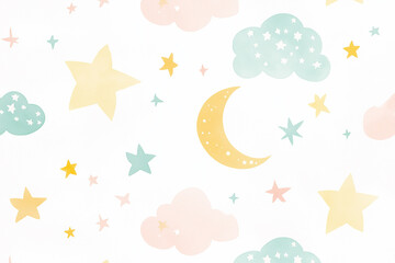 パターン, 子供向け, 子供, 水彩, 星, 空, 雲, ベクター, イラスト, 夜, 月, manga, 乗り切る, デザイン, 模様, 自然, 虹, 文科系, サマータイム, 空間, デコレーション, 壁紙, 青, 太陽, 雨, フレーム, 紙, アイコン