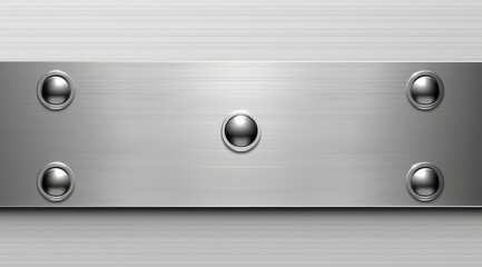 Metal plate with rivets used as background for industrial or technology product design