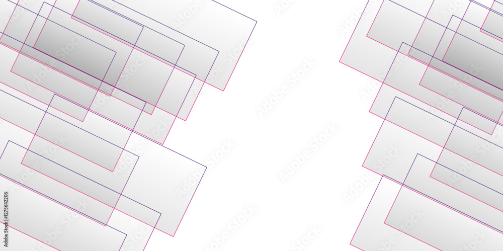 Poster vector abstract geometric square pink graphic design banner pattern background. white and grey monoc