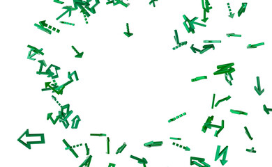 Green Arrows Abstract Background