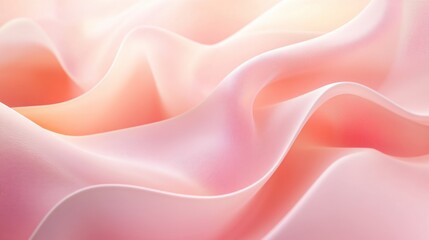 Obraz premium Warm pale pink curves forming a gentle loop pattern on a vertical background, perfect for a serene smartphone display. .