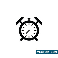 Minimalist Alarm Jam Icon Design Template 