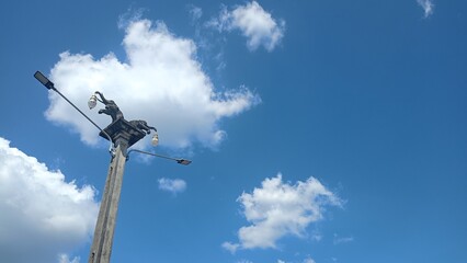 Blue sky and white clouds
