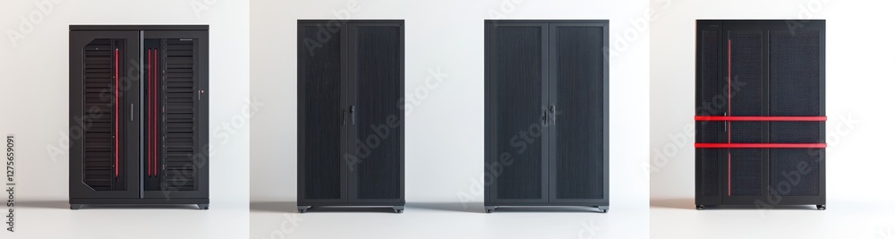 Poster server racks studio background data center