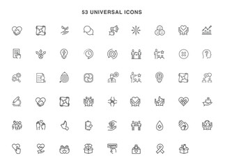 universal icons symbol vector design