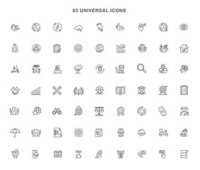 universal icons symbol vector design