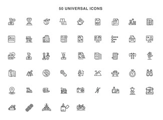 universal icons symbol vector design