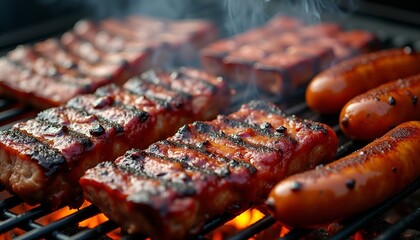 Juicy Grilled Meat Glowing with Flavor