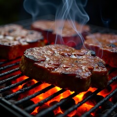 Juicy Grilled Meat Glowing with Flavor