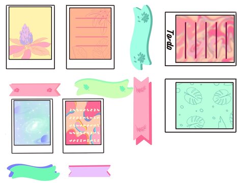 Pastel Journaling Template Customizable Set