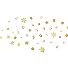 A scattering of golden stars on a black background, creating a sense of celebration and hope. The stars shine brightly against the dark backdrop, adding a touch of magic to the image.