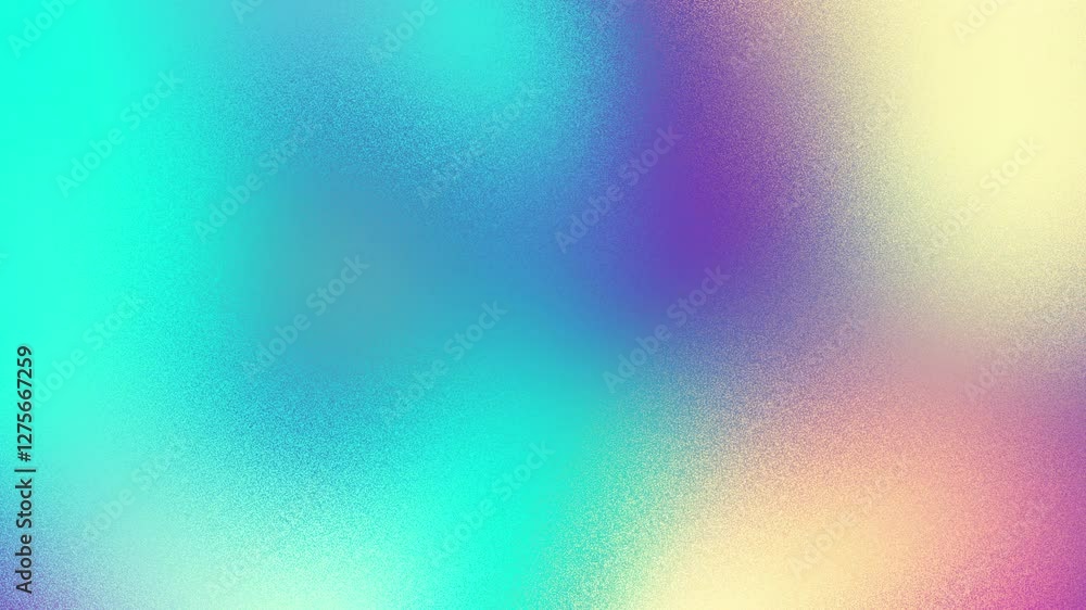 Poster Looping abstract gradient blurry colorful modern texture noise background