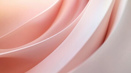 Warm pale pink curves gently converging towards the center of a vertical background, creating a sense of harmony.