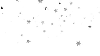 A simple yet beautiful abstract image with white stars scattered across a black background. The twinkling stars create a sense of wonder and magic.