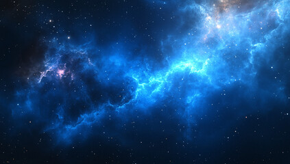 Fototapeta premium Abstract blue background, space background.