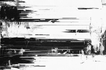 Abstract futuristic cyberpunk displacement map for 3d rendering. Random distorted black white broken glitch screen background. Digital as manual, lo-fi retro video noise overlay