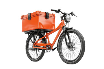 Electric delivery bicycle designed for efficient urban logistics during the day