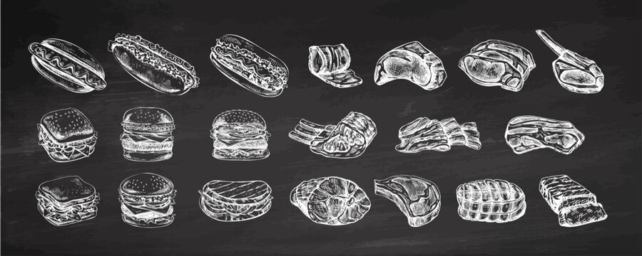 Chalk Hot Dog Images – Browse 1,292 Stock Photos, Vectors, and
