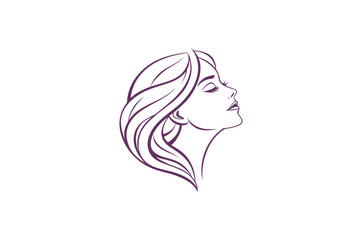 Floral and Line Art Woman Logo Bundle