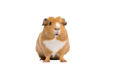 Guinea pig isolated on transparent background PNG.
