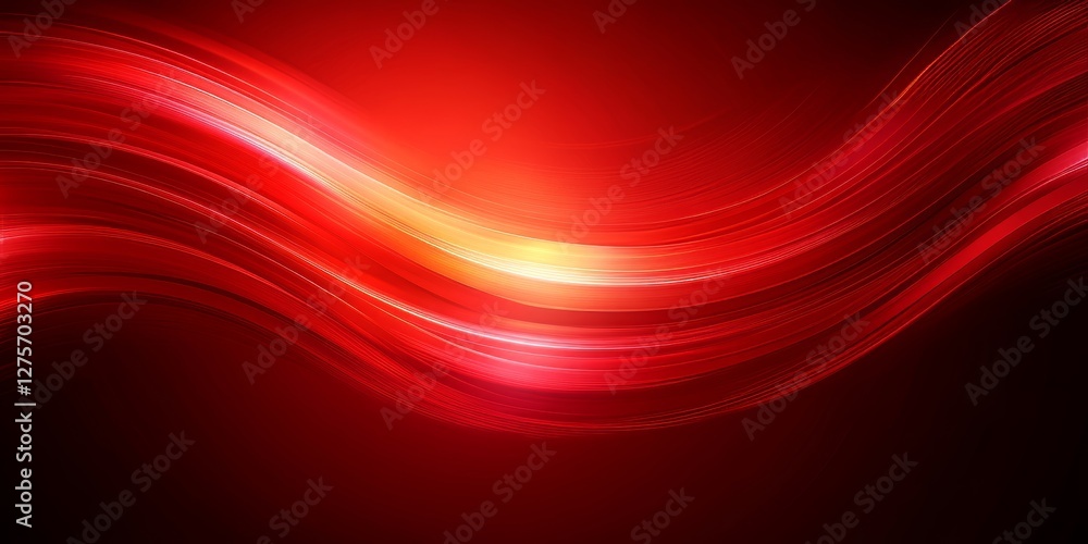 Poster red hot abstract background with smooth diagonal wavy lines for modern design project. 85 characters