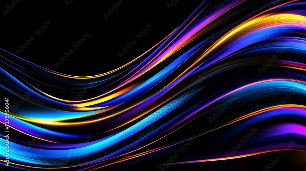 Aufkleber the holiday background is an abstract representation with blurred rays and sparkles, showcasing a fa