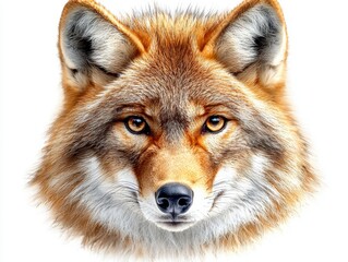 Obraz premium Majestic wolf portrait wildlife animal photography studio close-up visual impact