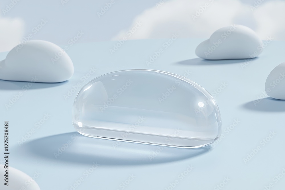 Poster the futuristic aspect of data transfer is represented in modern illustrations of cloud technology an