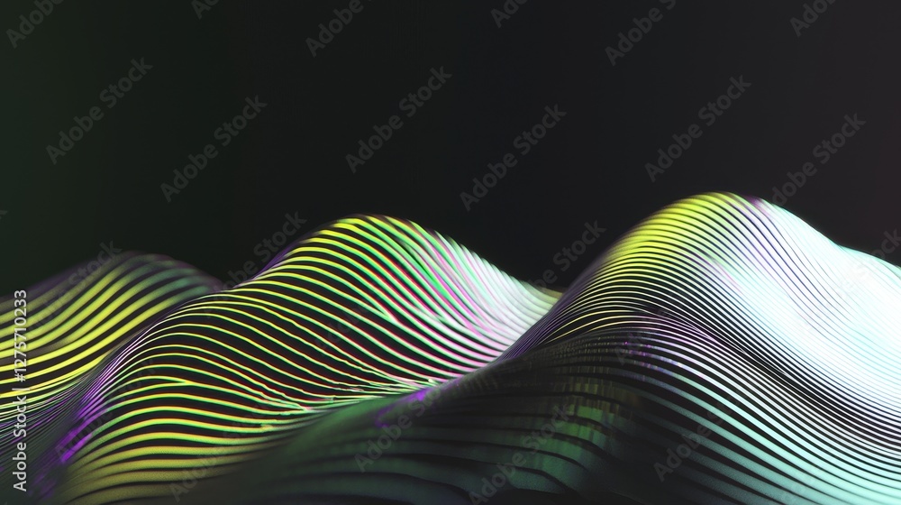 Poster a motion graphic user interface head up display screen displays information on futuristic holographi