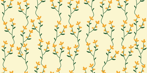 seamless pattern with autumn leaves