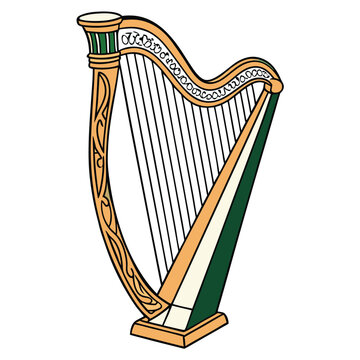 recommend clip art: Harp vector image