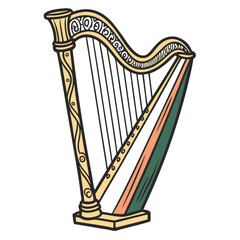 Harp vector image