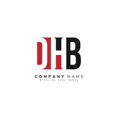 DHB Initials Logo - Vector Logo Template for Initial Letters D, H and B