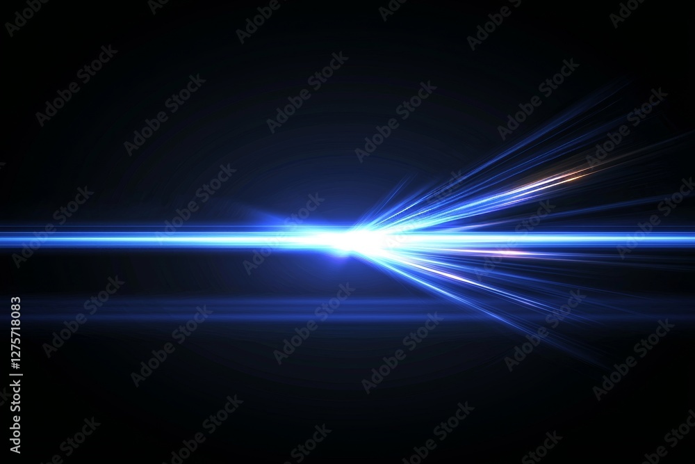 Aufkleber arrow speed set against an abstract blue background symbolizes the concept of technology for communi