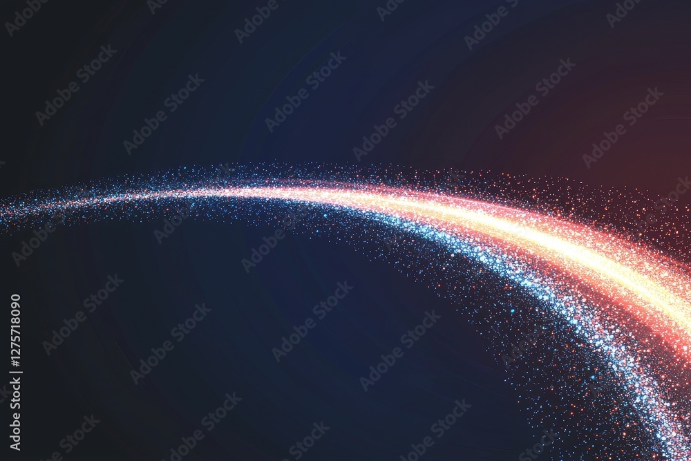 Poster an abstract blue background with arrow speed embodies the concept of advanced communication and data