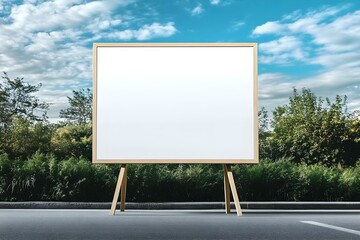 Mock-Up Template for Billboard Advertising Display