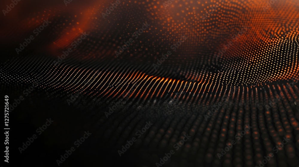 Poster a 3d rendered background showcasing an abstract technology design, big data, and digital components,