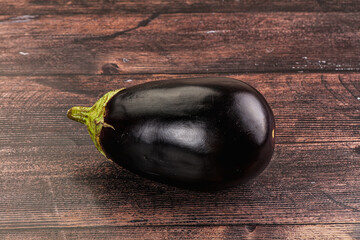 Raw ripe organic eggplant vegetable