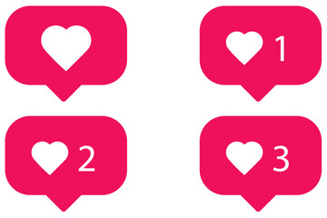 NO OF MASSAGE COUNTER, FOUR MASSAGE COUNER ICON IN WHITE BACKGROUND, MASSAGE WITH LOVE COUNTER, PINK COLOUR MASSAGE BOX