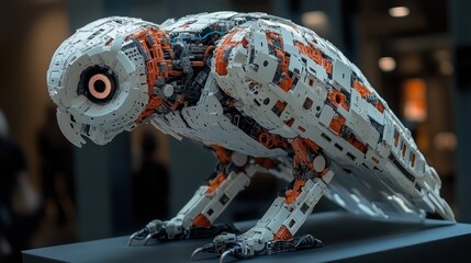 Robotic Owl Exhibit Hall Display