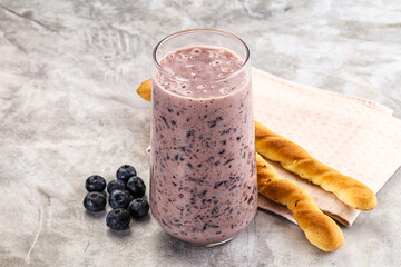 Blueberry milkshake sweet dessert drink