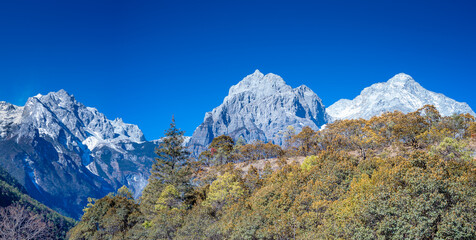 China, Yunnan province, Lijiang, Yulong Snow Mountain, Blue Moon Valley, Yuye Lake, Lanyue Lake, Black Dragon Pool, Heilong Tan, Tiger Leaping Gorge Scenic