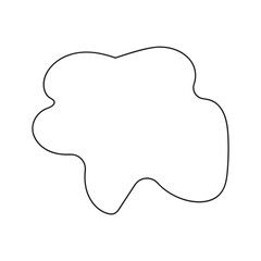abstract blobs outline for background