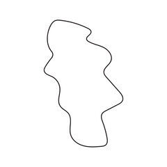 abstract blobs outline for background