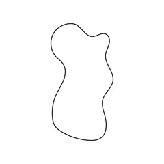 Obraz premium abstract blobs outline for background
