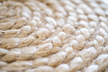 Fototapeta premium Intricate woven straw patterns create a modern and natural background with soft lighting